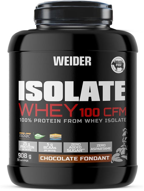 Weider Isolate Whey 100 CFM, šokoladinis fondantas - 908g