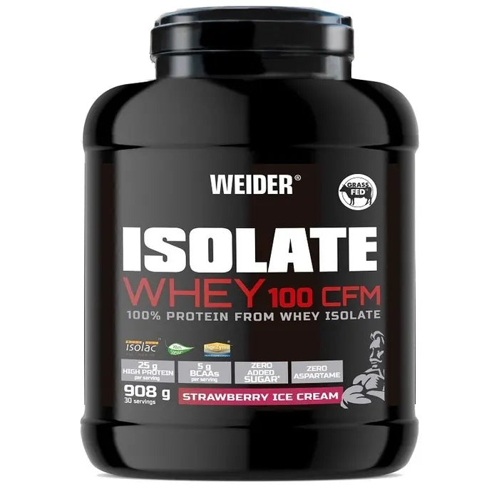 Weider išrūgų izoliatas 100 CFM, braškių ledai - 908 g