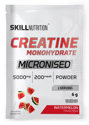 Skill Nutrition mikronizuotas kreatino monohidratas, arbūzo skonio – 6 g (1 porcija)