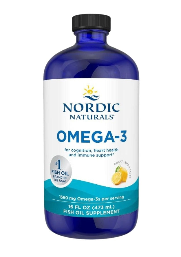 Nordic Naturals Omega - 3, 1560 mg citrinų skonio – 473 ml.
