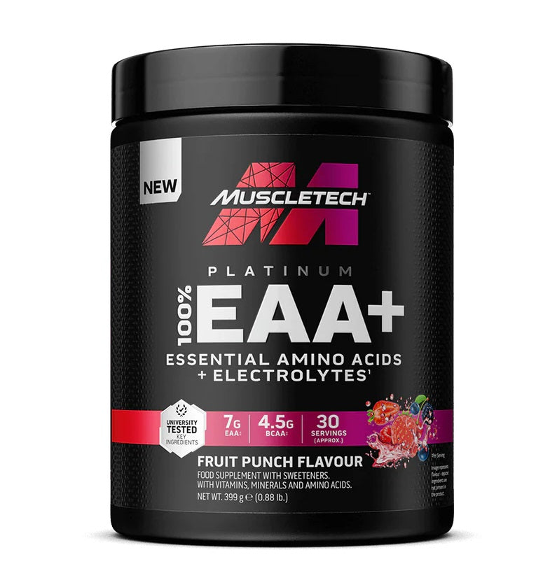 MuscleTech Platinum 100 % EAA+, vaisių punšas – 399 g