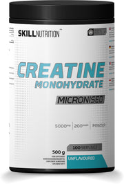 Skill Nutrition mikronizuotas kreatino monohidratas be skonio – 500 g