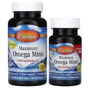 Carlson Labs Maximum Omega Minis - 60 + 20 gelių
