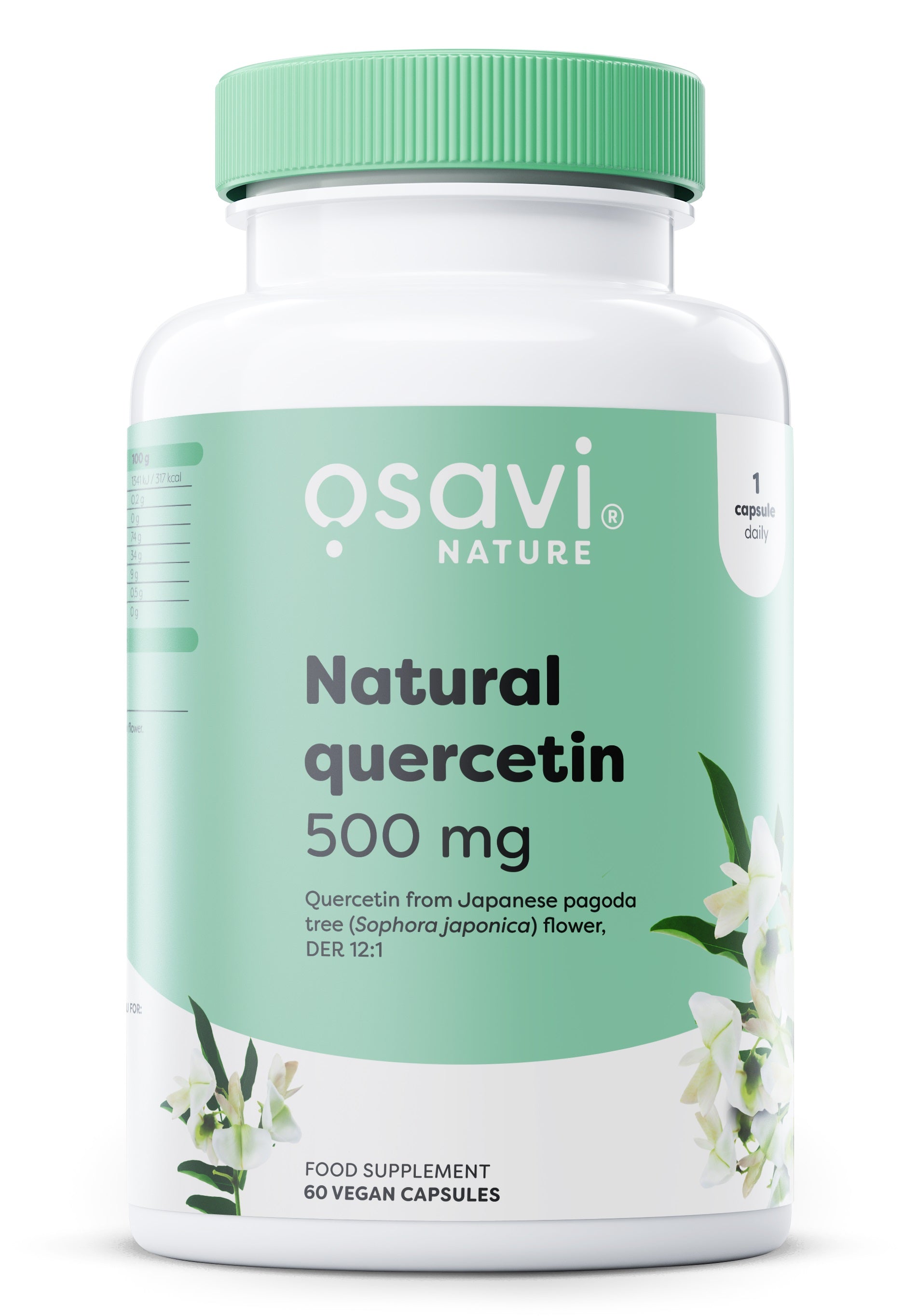 Produkto nuotrauka: Osavi natūralus Quercetin, 500mg - 60 vegan caps