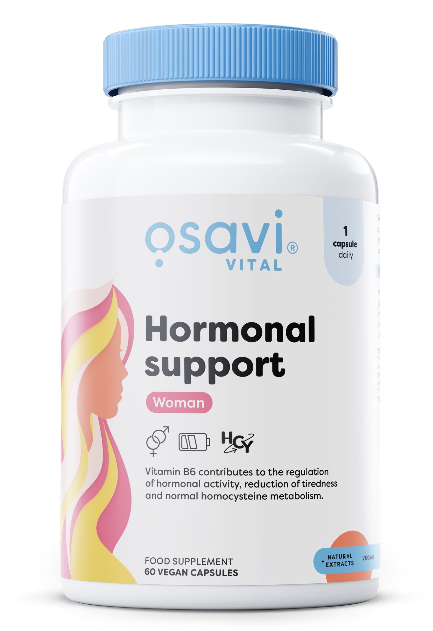 Produkto nuotrauka: Osavi Hormonal Support Woman - 60 vegan caps