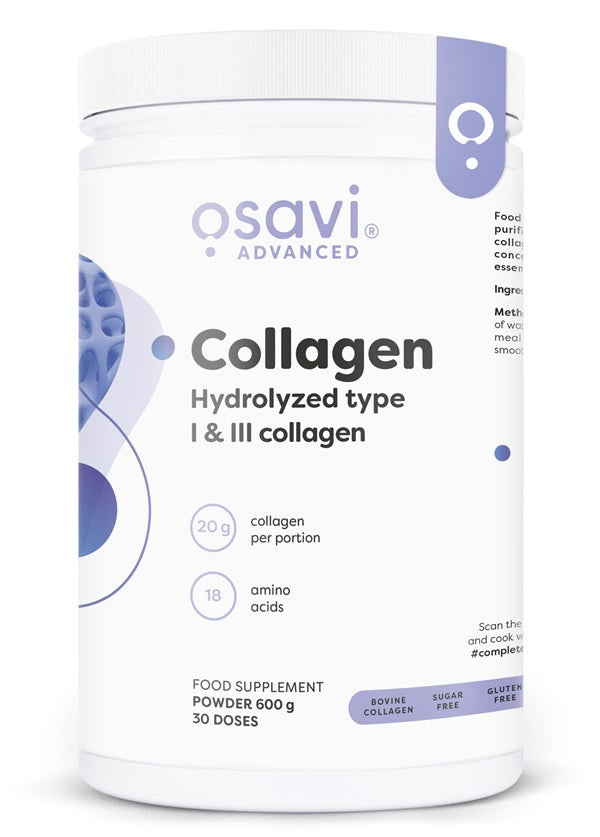 Produkto nuotrauka: Osavi Collagen Hydrolysed Type I & III, be skonio - 600 g
