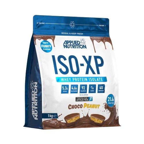 Applied Nutrition ISO - XP, šokoladinis ir žemės riešutų skonio maistas – 1000 g