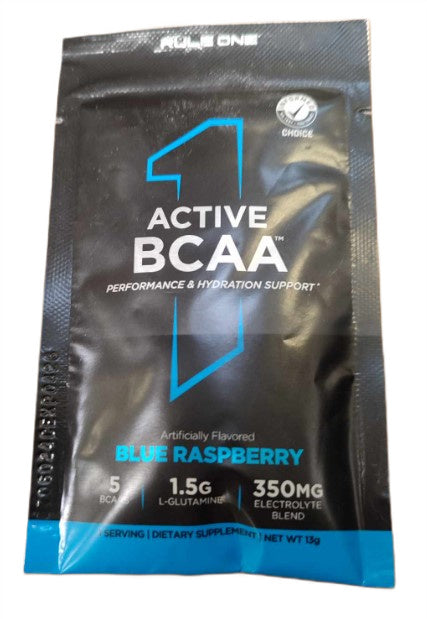 Rule One Active BCAA, mėlynųjų aviečių skonio – 13 g (1 porcija)