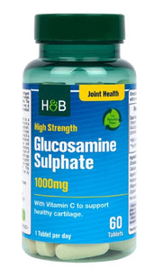 Holland & Barrett gliukozamino sulfatas, 1000 mg – 60 tablečių