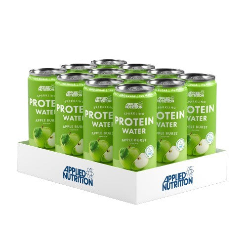 Applied Nutrition gazuotas baltymų vanduo su obuolių skonio gėrimu – 12 x 330 ml.