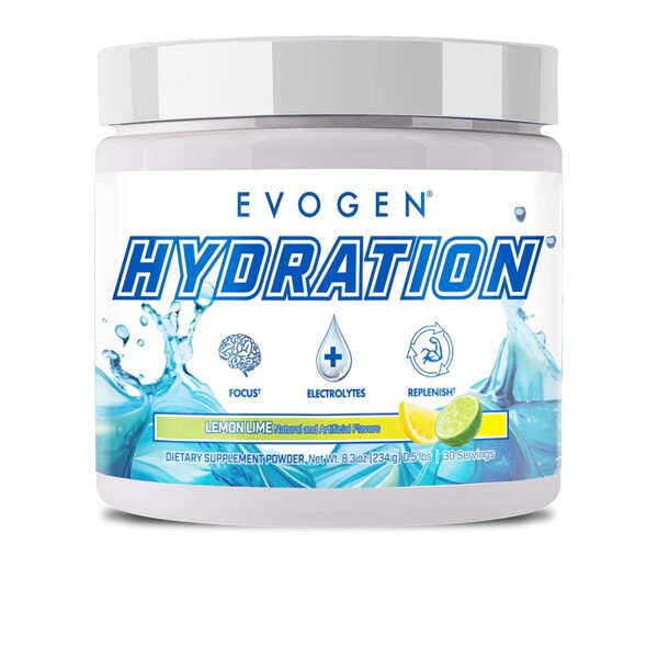 Evogen Hydration, citrinų ir laimų skonio – 234 g