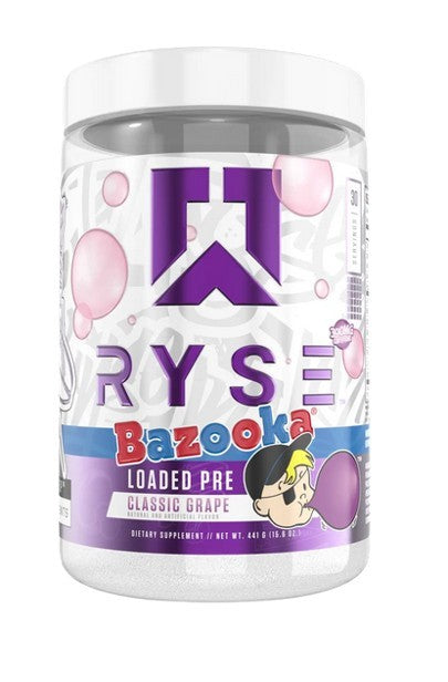 RYSE Loaded Pre, Bazooka Classic vynuogių skonio – 450 g