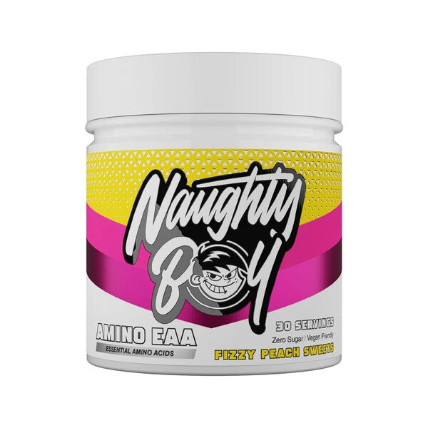 Naughty Boy aminorūgštys EAA, putojantys persikų saldainiai - 345 g
