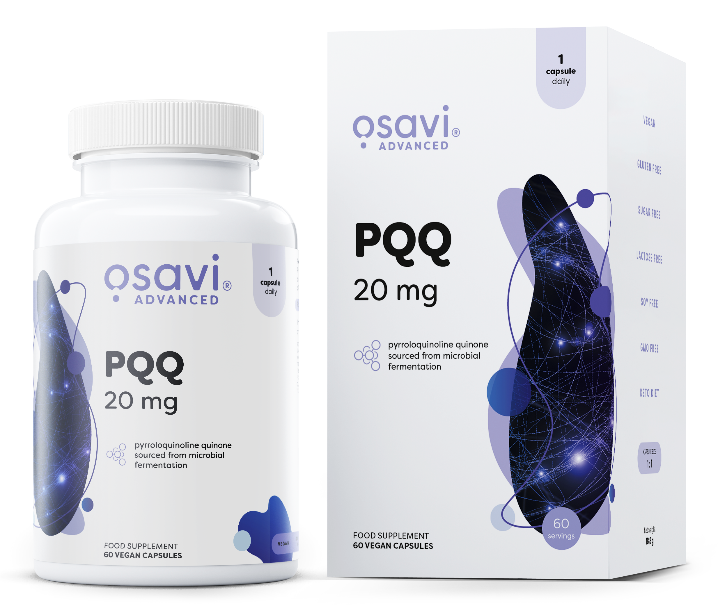 Produkto nuotrauka: Osavi PQQ, 20mg - 60 vegan caps