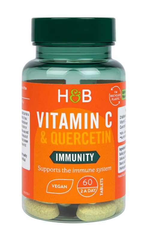 Holland & Barrett vitaminas C ir kvercetinas – 60 tablečių