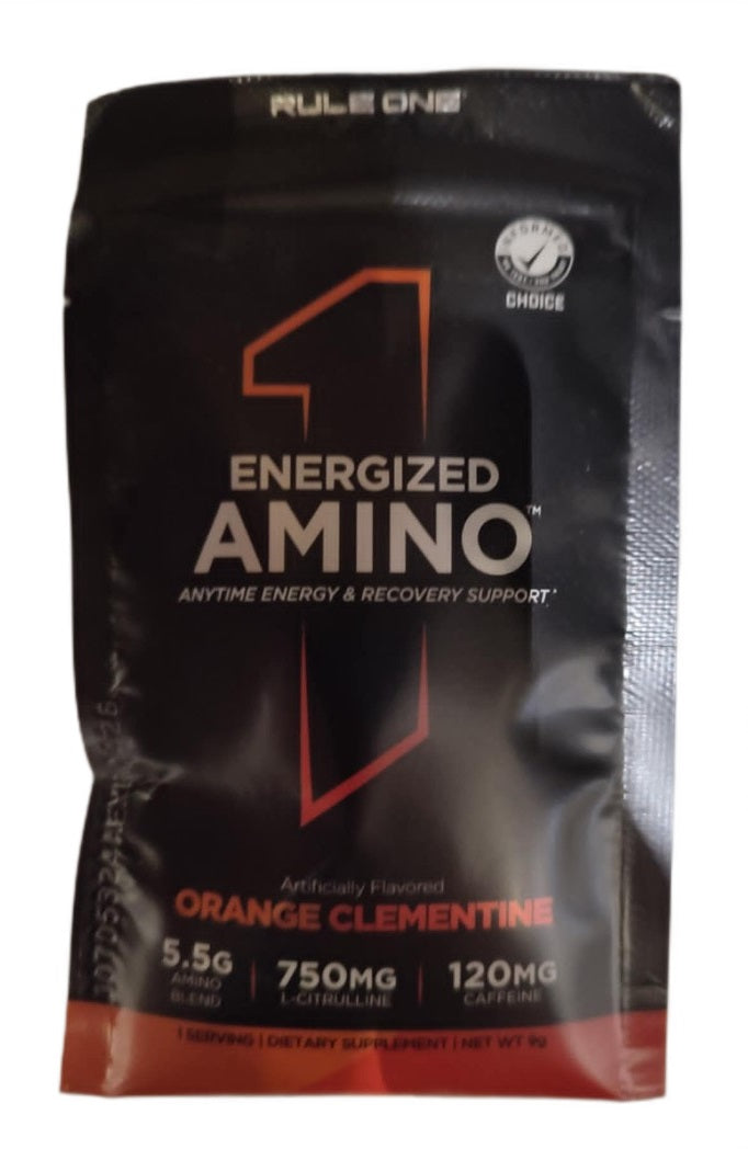 Rule One energizuotas aminorūgštis, apelsinų ir klementinų skonio – 9 g (1 porcija)