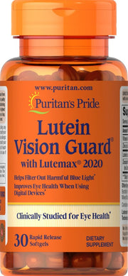 Puritan's Pride liuteino Vision Guard – 30 kapsulių