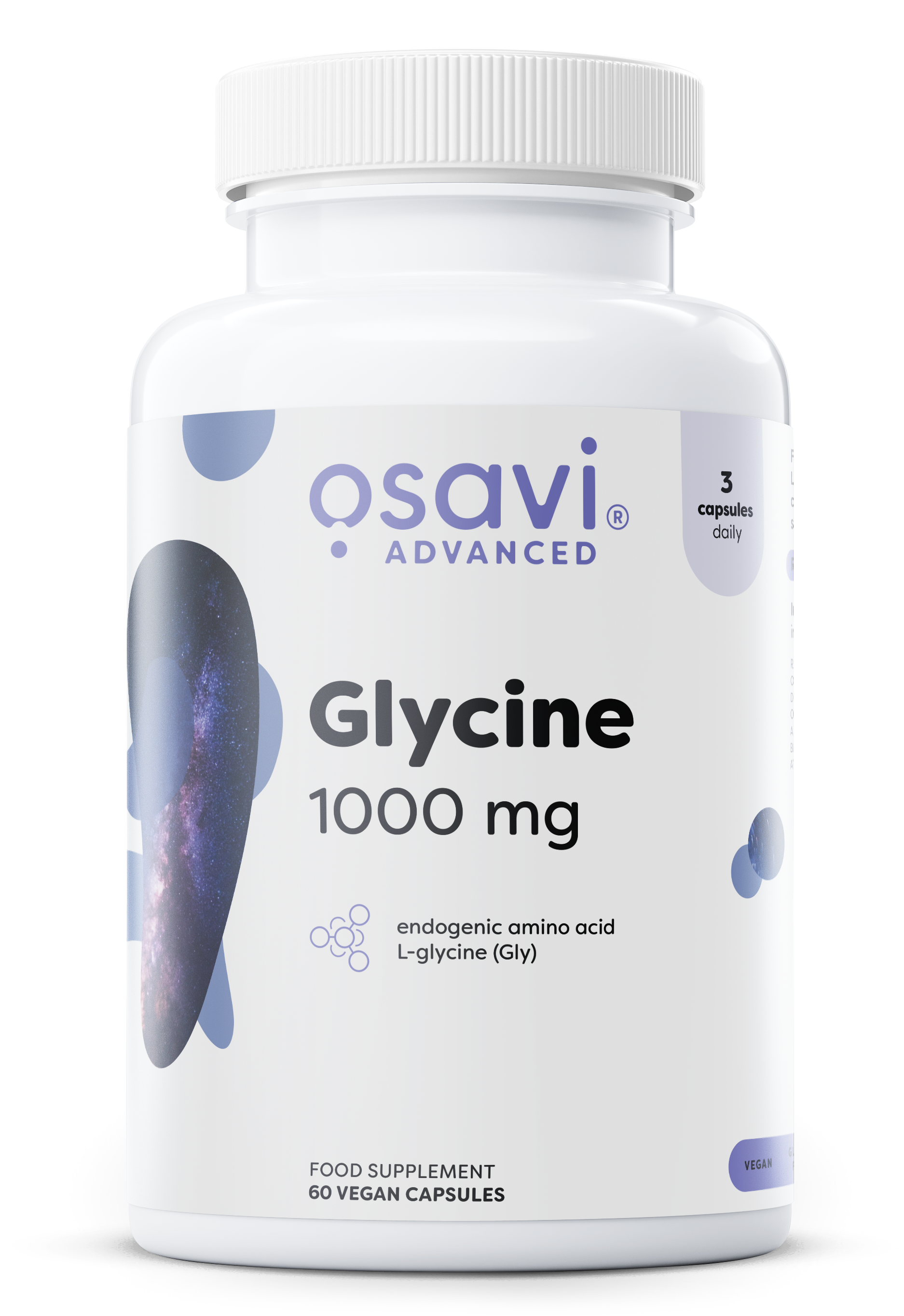 Produkto nuotrauka: Osavi Glycine, 1000mg - 60 vegan caps