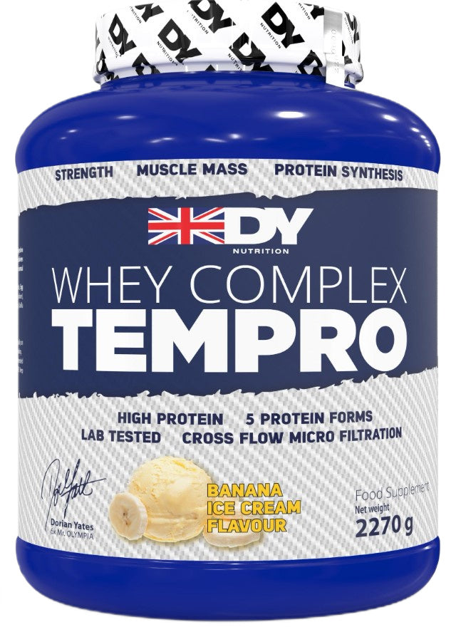 Dorian Yates išrūgų baltymų kompleksas Tempro, bananų ledai - 2270 g