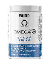 Weider Omega 3 žuvų taukai, 2000mg - 90 gelių