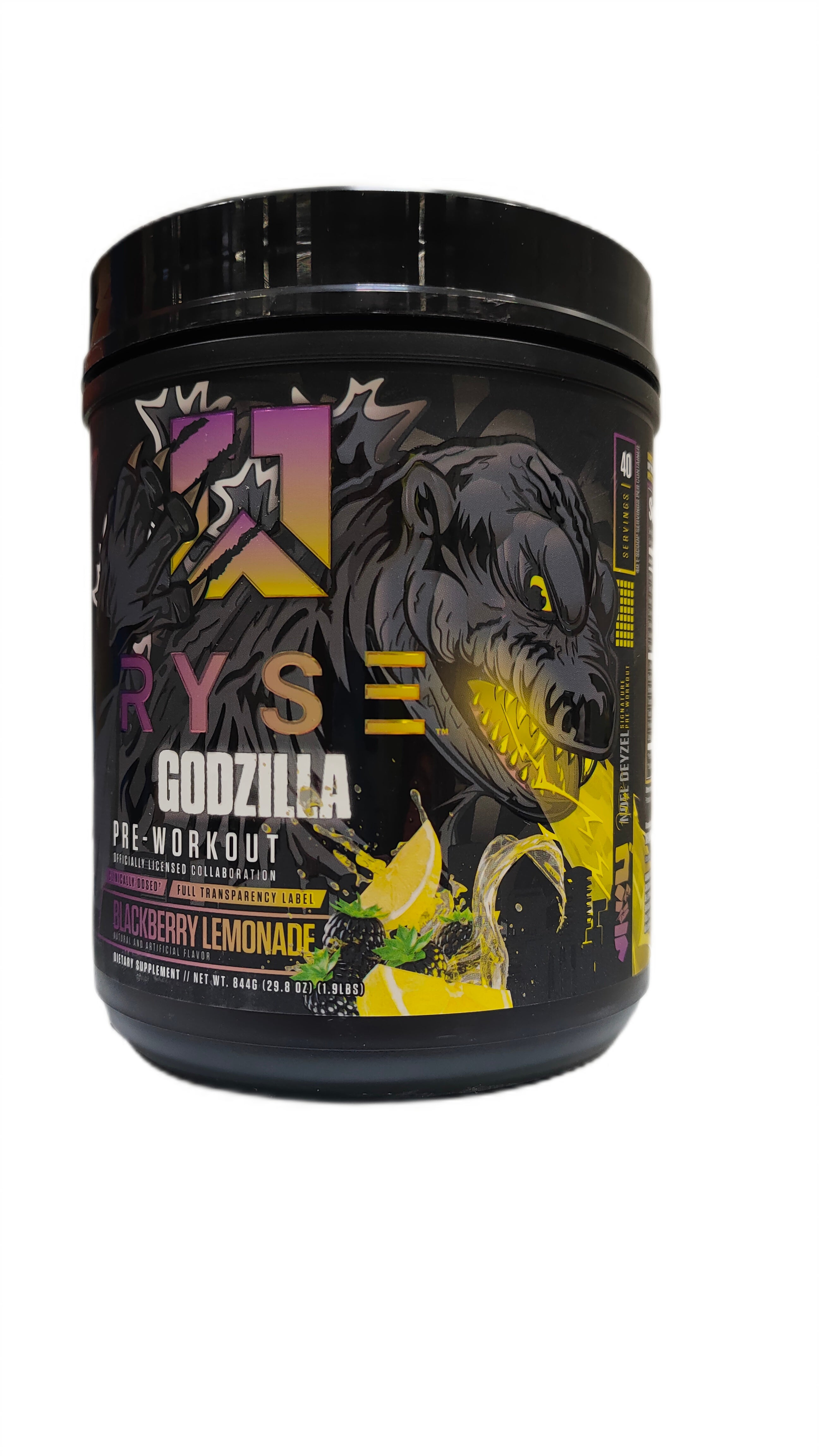 RYSE Godzilla gėrimas prieš treniruotę, gervuogių limonadas - 844 g