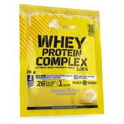 Olimp Nutrition išrūgų baltymų kompleksas 100%, bananas - 35 g (1 porcija)