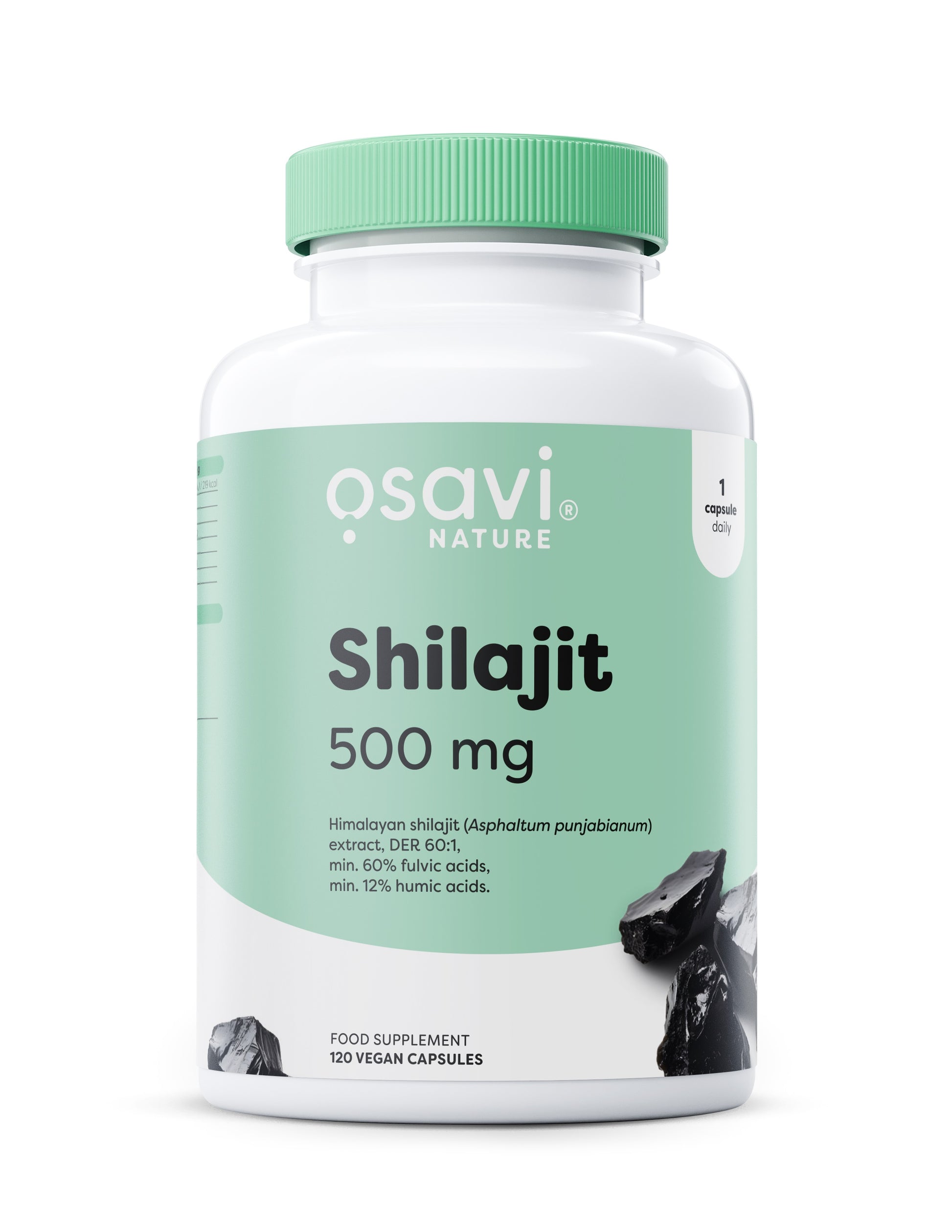 Produkto nuotrauka: Osavi Shilajit, 500mg - 120 vegan caps