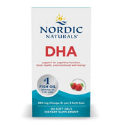 Nordic Naturals DHA, 830 mg braškių skonio – 90 kapsulių