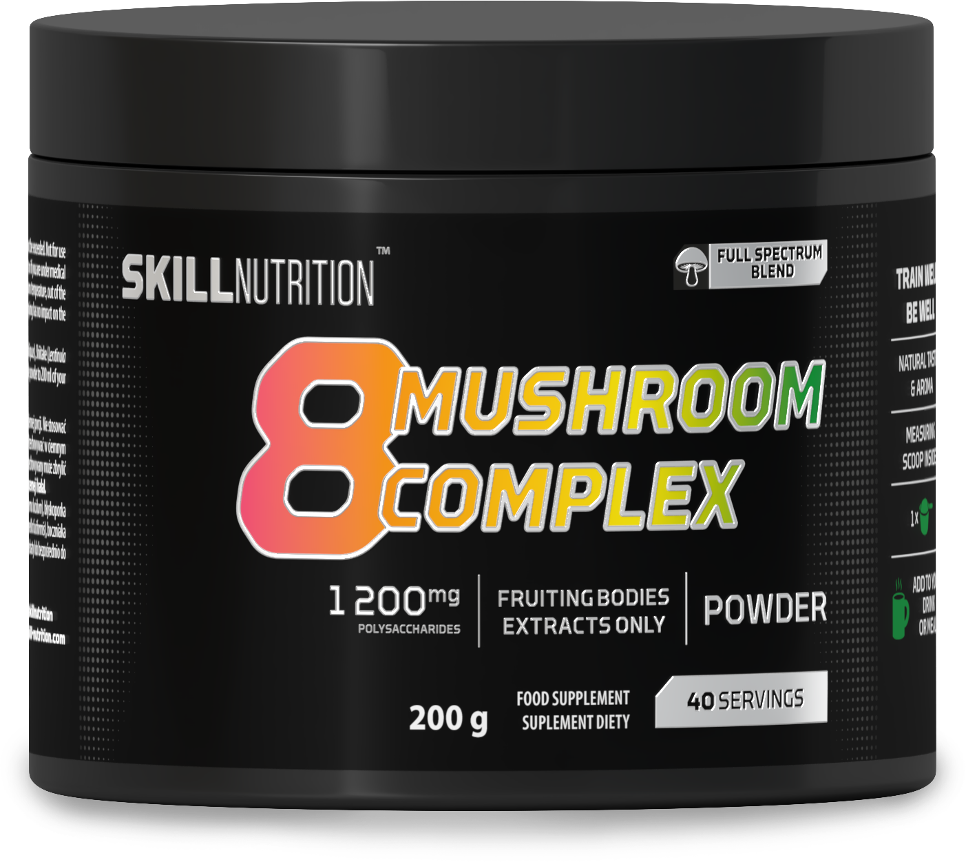 Skill Nutrition 8 grybų kompleksas - 200 g