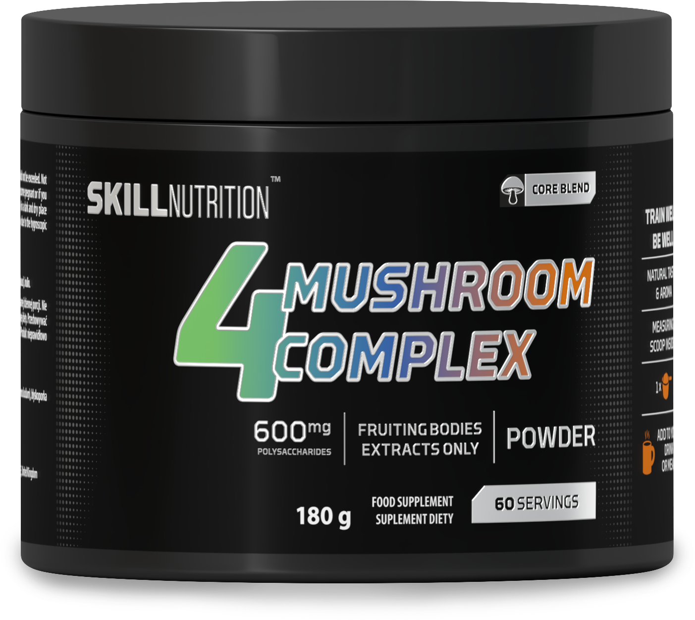 Skill Nutrition 4 grybų kompleksas - 180 g