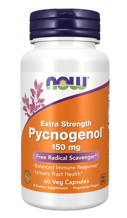 NOW Foods Pycnogenol, 150 mg ypač stiprus – 60 kapsulių