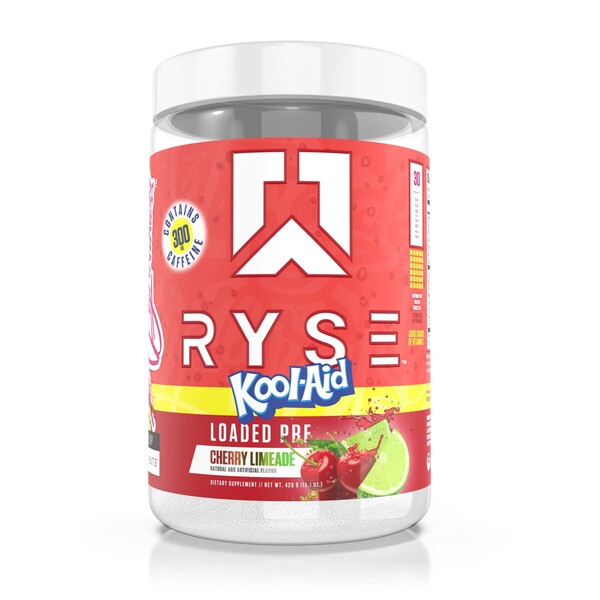 RYSE Loaded Pre, Kool - Aid vyšnių ir laimo skonio gėrimas - 429 g