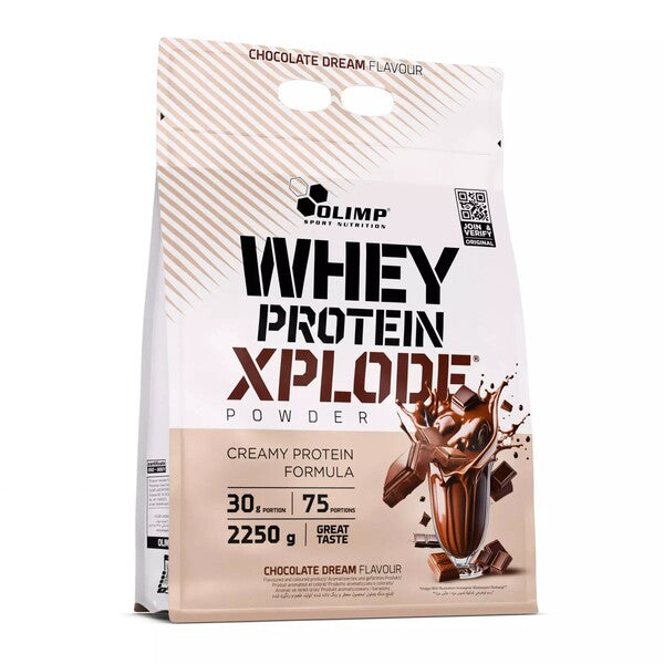 Olimp Nutrition išrūgų baltymai Xplode, šokolado skonio - 2250 g