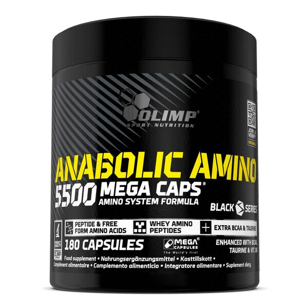 Olimp Nutrition Anabolic Amino 5500, Mega kapsulės - 180 kapsulių