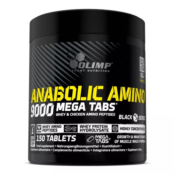 Olimp Nutrition Anabolic Amino 9000, Mega tabletės - 150 tablečių