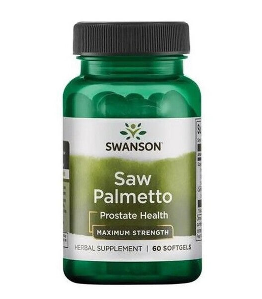 Swanson Saw Palmetto, maksimalaus stiprumo – 60 kapsulių