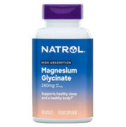 Natrol didelės absorbcijos magnio glicinatas, 240 mg - 60 kapsulių