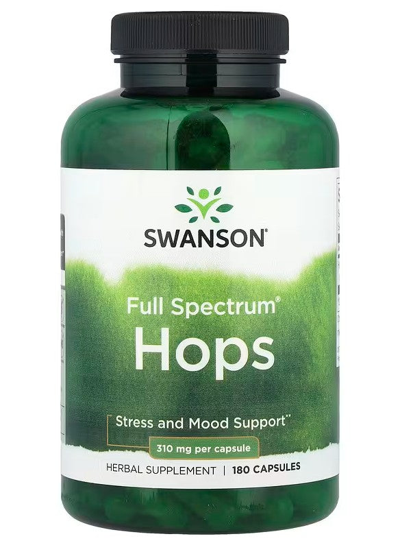 Swanson pilno spektro apyniai, 310 mg – 180 kapsulių