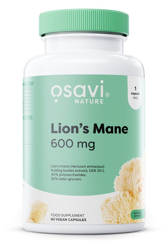 Produkto nuotrauka: Osavi Lion's Mane, 600mg - 60 vegan caps