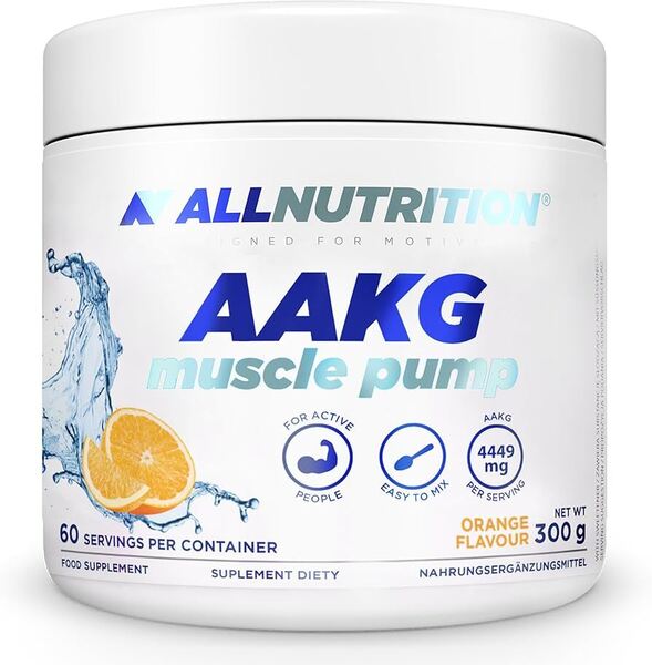 Allnutrition AAKG Muscle Pump, apelsinų skonio – 300 g