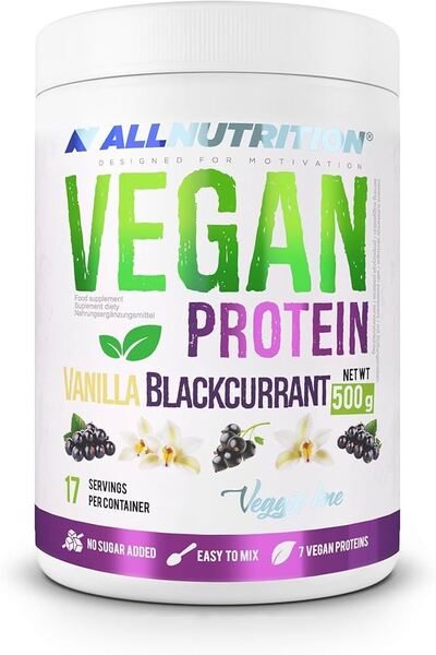 Allnutrition baltymai su vanile ir juodaisiais serbentais – 500 g