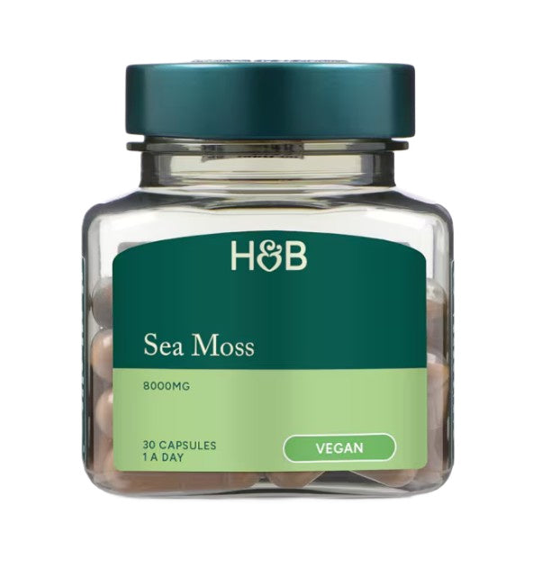 Holland & Barrett jūros samanos, 8000 mg – 30 kapsulių
