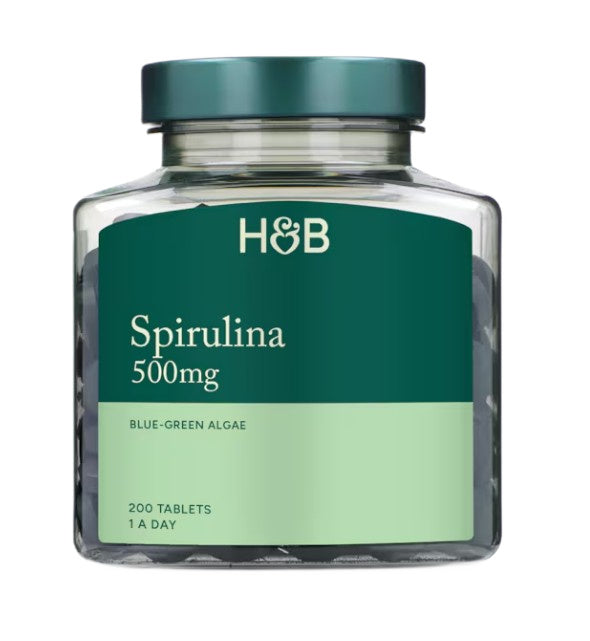 Holland & Barrett spirulina, 500 mg – 200 tablečių