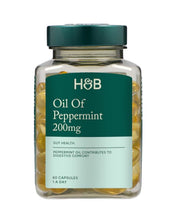 Holland & Barrett pipirmėčių aliejus, 200 mg – 60 kapsulių