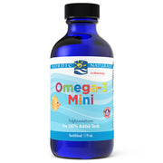 Nordic Naturals (Danijos etiketė) Omega - 3 Mini, 530 mg braškių skonio – 119 ml.