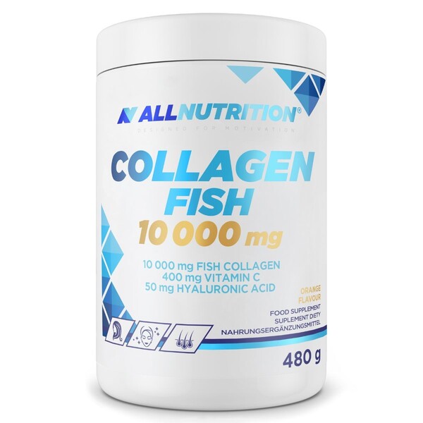 Allnutrition žuvies kolagenas, 10000 mg (apelsinų) – 480 g
