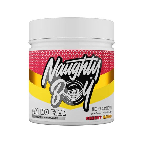 Naughty Boy aminorūgštys EAA, vyšnių ir mangų skonio – 345 g