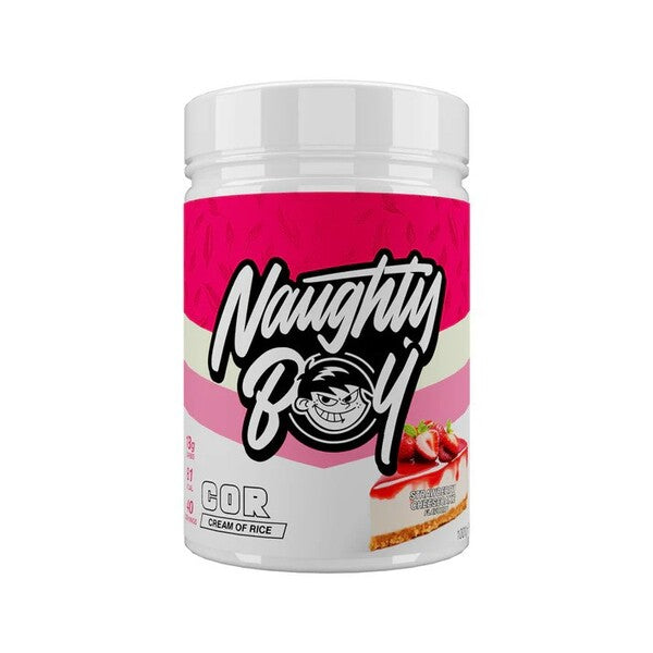 Naughty Boy ryžių ir braškių sūrio pyragas su grietinėle - 1000 g
