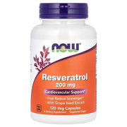 Produkto nuotrauka: NOW Foods Resveratrol, 200mg - 120 kapsulių