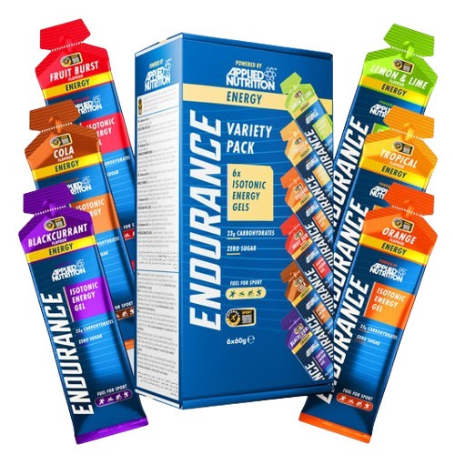 Applied Nutrition Endurance izotoninis energijos gelis, įvairių rūšių pakuotė - 6 x 60 g